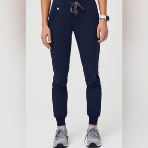 Figs womens navy jogger scrub pants SZ MT PLEASE READ nurse medical workwear